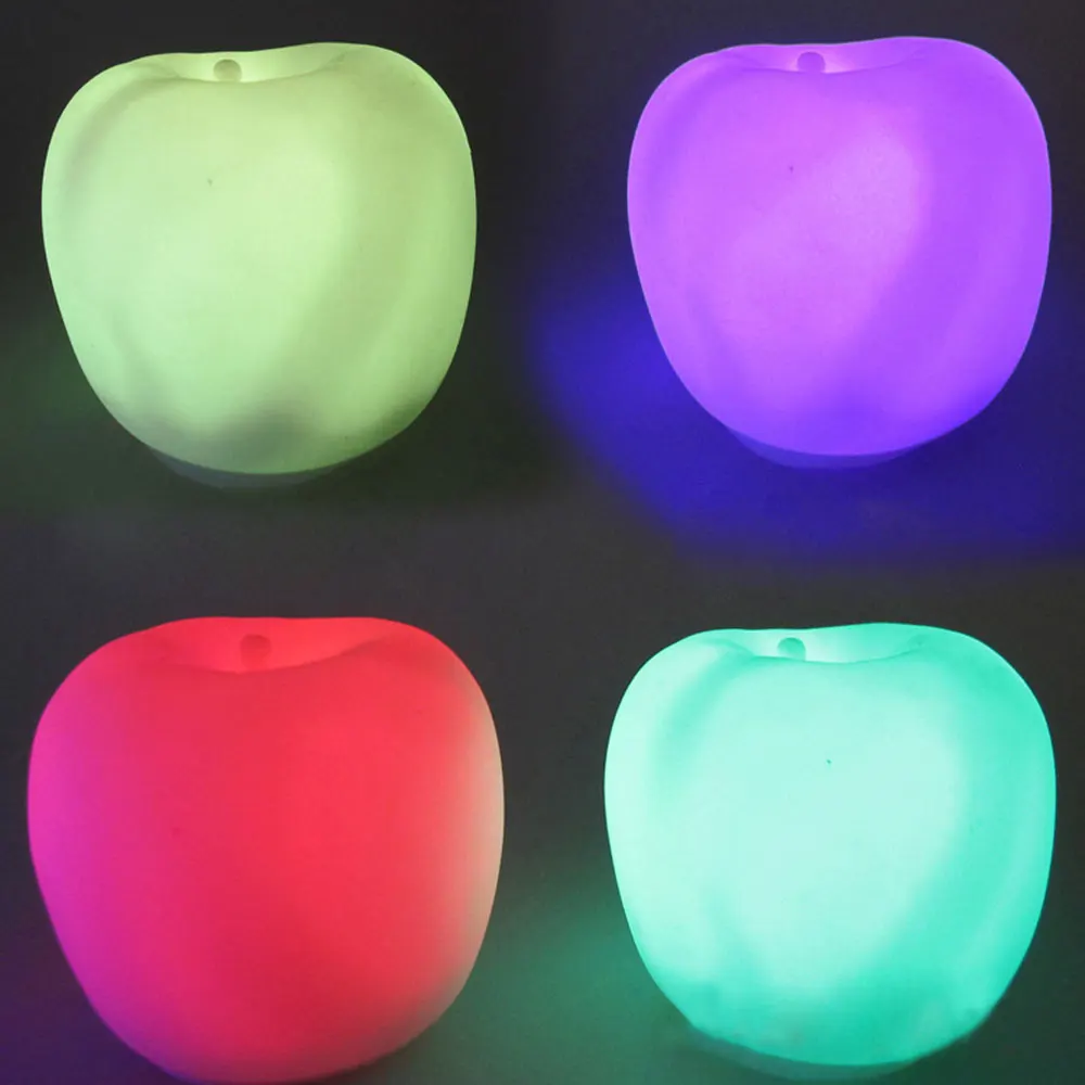 Лампа ручной переключатель для дома ночник белый корпус 50*46 мм в форме яблока