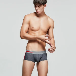 Трусы-боксеры мужские однотонные, хлопковое нижнее белье, хипстерские шорты, Пижама, нижнее белье для мужчин