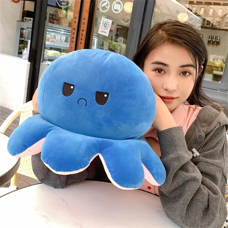 Для-baymaxs плюшевая игрушка-осьминог реверсиб настроение нетоксичный пулпо