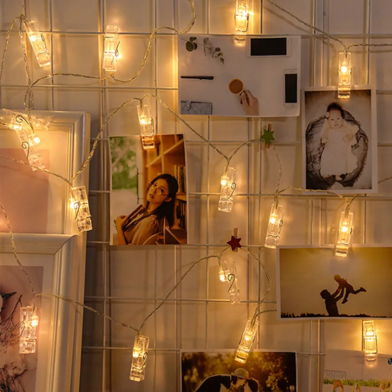 

1m 2m 3m 5m Photo Clip lamp LED String lights Battery or USB DC 5V Christmas Holiday Party Wedding Decoration Fairy lights