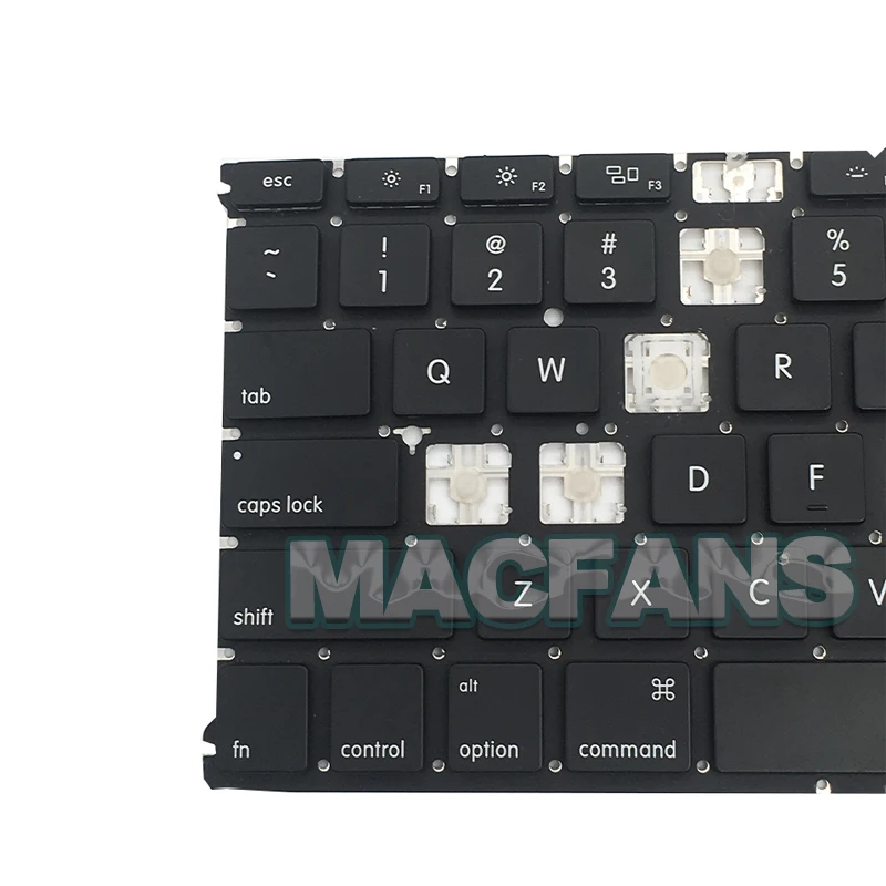 Сменная Крышка для клавиш A1466 крышка Macbook Air A1369 A1398 A1502 одна черная с зажимом