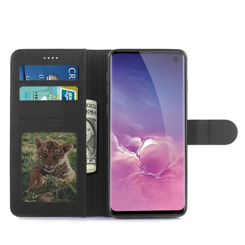 Чехол-книжка для samsung Galaxy S10, чехол-кошелек для телефона samsung Galaxy S10 Plus, чехол-бумажник для Galaxy S10E S10 5G