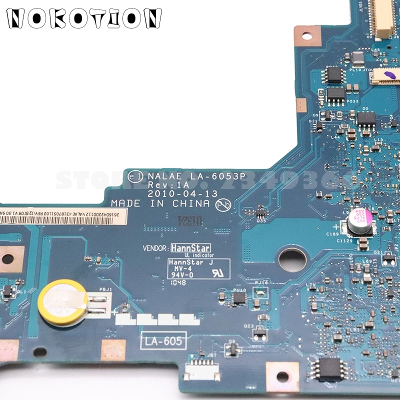 NOKOTION K000103980 основная плата для Toshiba Satellite L675 L675D материнская плата для ноутбука NALAE LA-6053P HD3200 DDR3 разъем s1 Бесплатный процессор