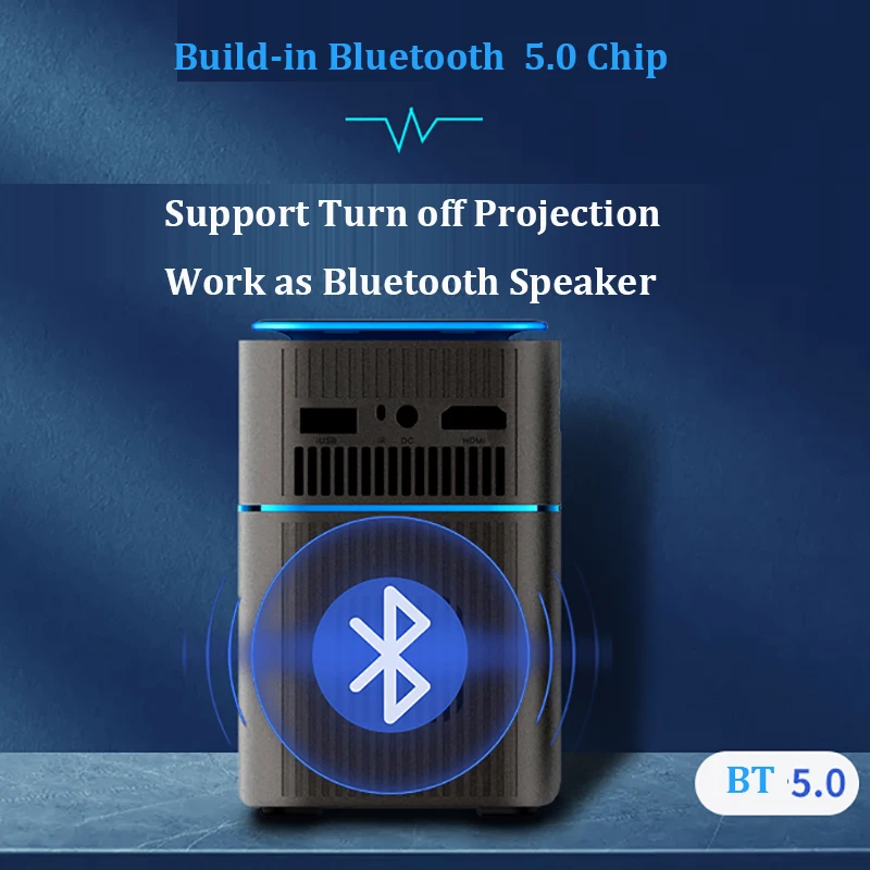 Карманный смарт проектор Smartldea D042 Android9.0 5G Wifi BT5.0 DLP мини Поддержка батареи 4K