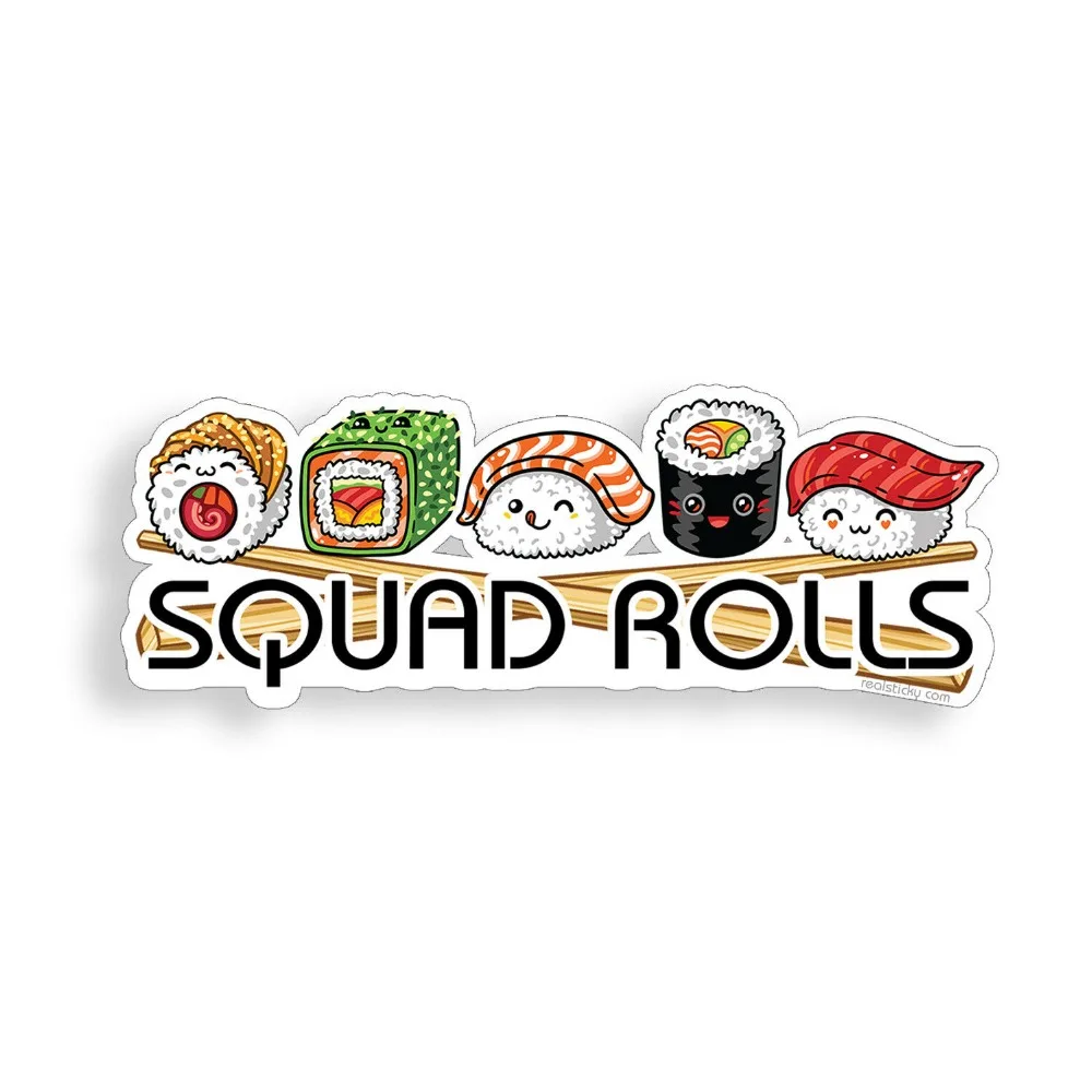 Отряд для роллов и суши стикер палочка еды кулер ноутбука автомобиля окно бампер