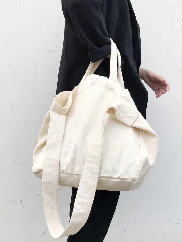 Повседневная Женская джинсовая сумка вместительный холщовый саквояж на плечо