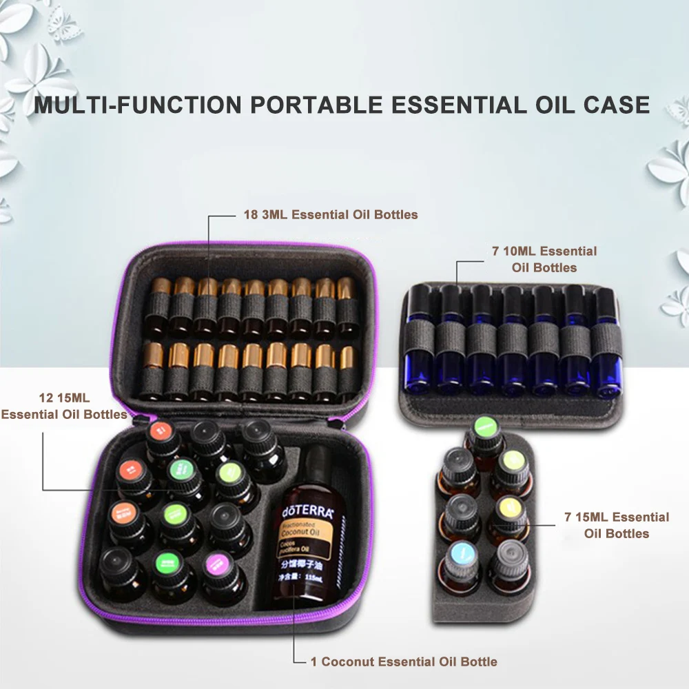 

44 Grids Portable Essential Oil Storage Bag for Free Combination EVA Essential Oil Case Multi-function Storage Bags