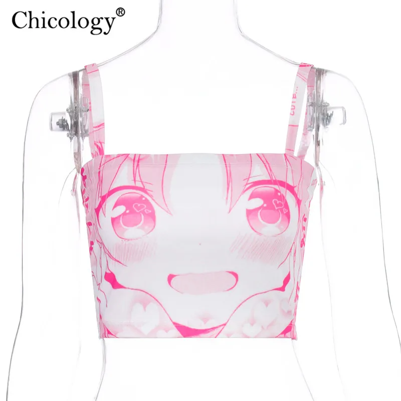 Женский короткий топ в стиле Харадзюку с милым неоновым принтом | Женская одежда