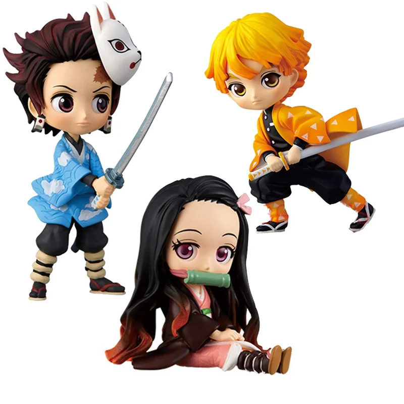 7 см аниме демон Убийца Рисунок Tanjirou Figur Kimetsu без Yaiba Nezuko фигурки Agatsuma Zenitsu фигурка