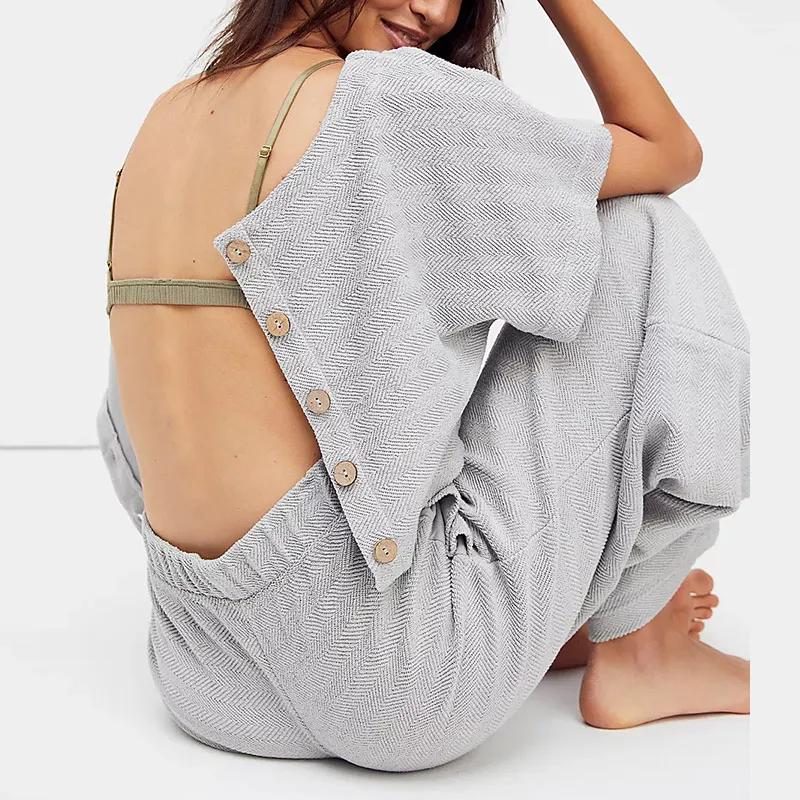 

All-Match Retro Suit 2 Piece Set Solid Elastic Waist Single Breasted Crop Tops Wide Leg Trouser Suits Polyester Short Sleeve