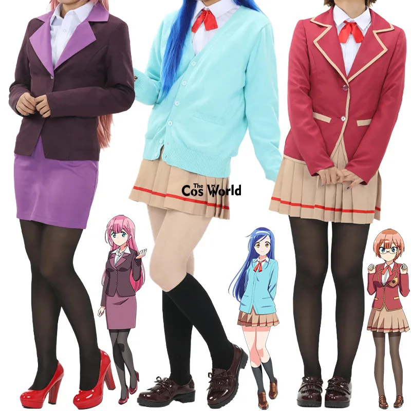 Мы никогда не учимся: Bokuben Ogata Rizu Furuhashi Fumino Kirisu Mafuyu школьная форма пальто рубашка