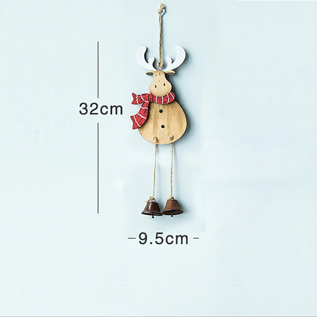 Рождественский венок украшение подвеска деревянный ангел старый снеговик для