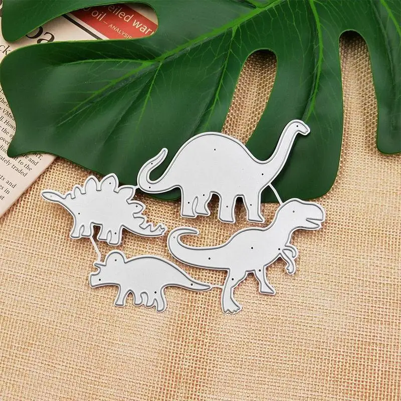 Динозавры призраки цветок металлические штампы трафареты для DIY скрапбукинга