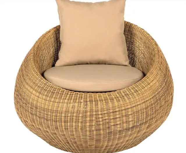 Бесплатная доставка открытый диван из ротанга Лежащая кровать балкон вилла