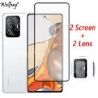 Закаленное стекло с полным покрытием для Xiaomi 11 T Pro, пленка для экрана Xiaomi 12, 11 T, 11 T Pro, стекло для камеры Xiaomi 11 T Pro, стекло