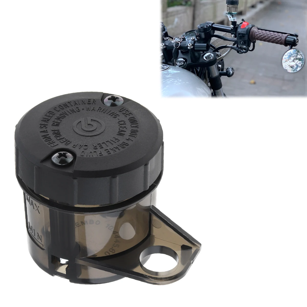 

Black Bottle Modified Parts Fluid Bottle Reservoir Tank Cup Front Brake Clutch Sports Brake Pump Motorcycle Oil Cup hot sale