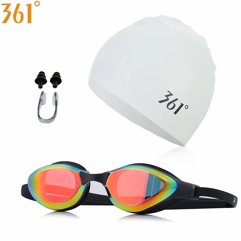 SLY196033-2 white 361, профессиональные очки для плавания, для взрослых, для бассейна, тонированные, много цветов, для плавания, очки, силиконовые, для плавания, для мужчин и женщин, анти-УФ, очки для плавания - Цвет: SLY196033-2 white