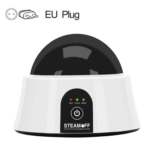 EU PLUG Обновленная Паровая машина для удаления ногтей с гелем портативный Электрический аппарат для пароварки ногтей с кутикулой ложка-толкатель инструменты для гель-лака акрил - Цвет: EU PLUG