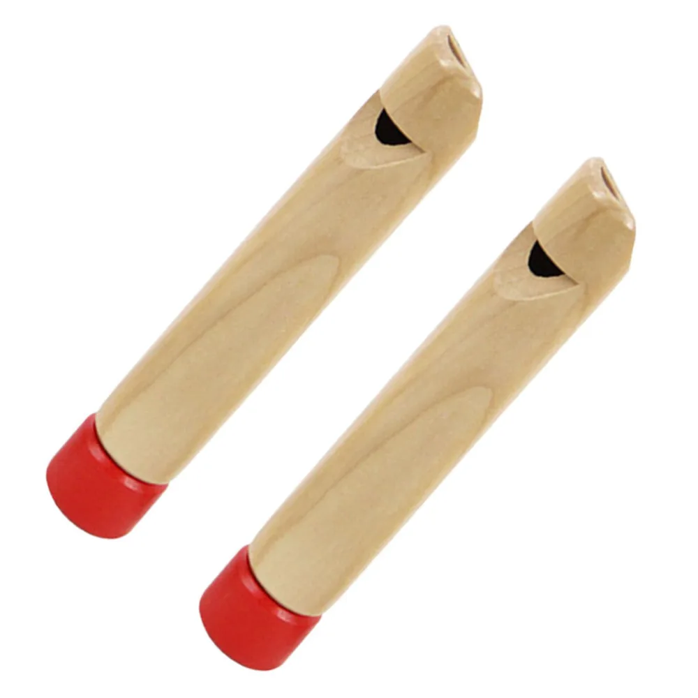 

3PCS Children Wooden Whistles Voice Change Push-Pull Flutes Blowing Musical Instruments Early Education Toys