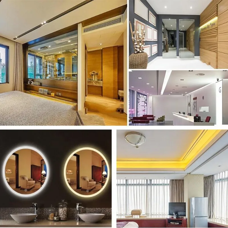 Светодиодные полосы света DC 12V RGB 60 светодиодов/м 3528 SMD неводонепроницаемая лента