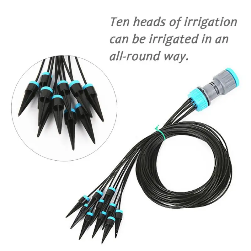 

10-Head Drip Irrigation Kit Water-Saving System For Garden Farm Plant Adjustable Irrigation Watering Adjustable Sprinklers