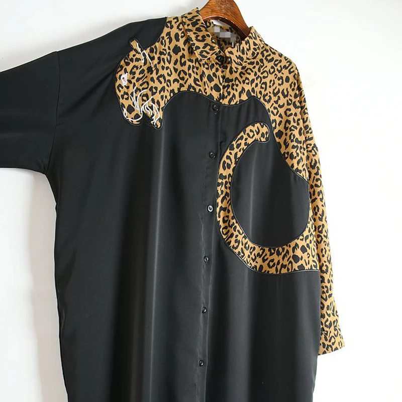 Женское асимметричное платье XITAO свободное шифоновое в европейском стиле с