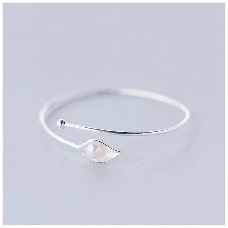 Женский браслет с искусственным жемчугом Trustdavis 100% чистое серебро 925 пробы