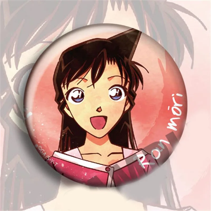 10 шт./компл. значок детектива Конана аниме атрибутика Модный кулон плакат Akai Amura