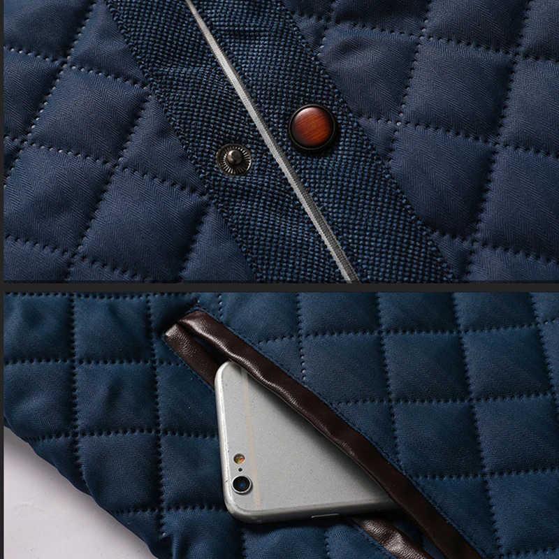 

Stand Collar Jacket for Men Lattice Polyester Casual Coat Spring Autumn Hiking Camping Outdoor Activities Non-Hooded Coffee
