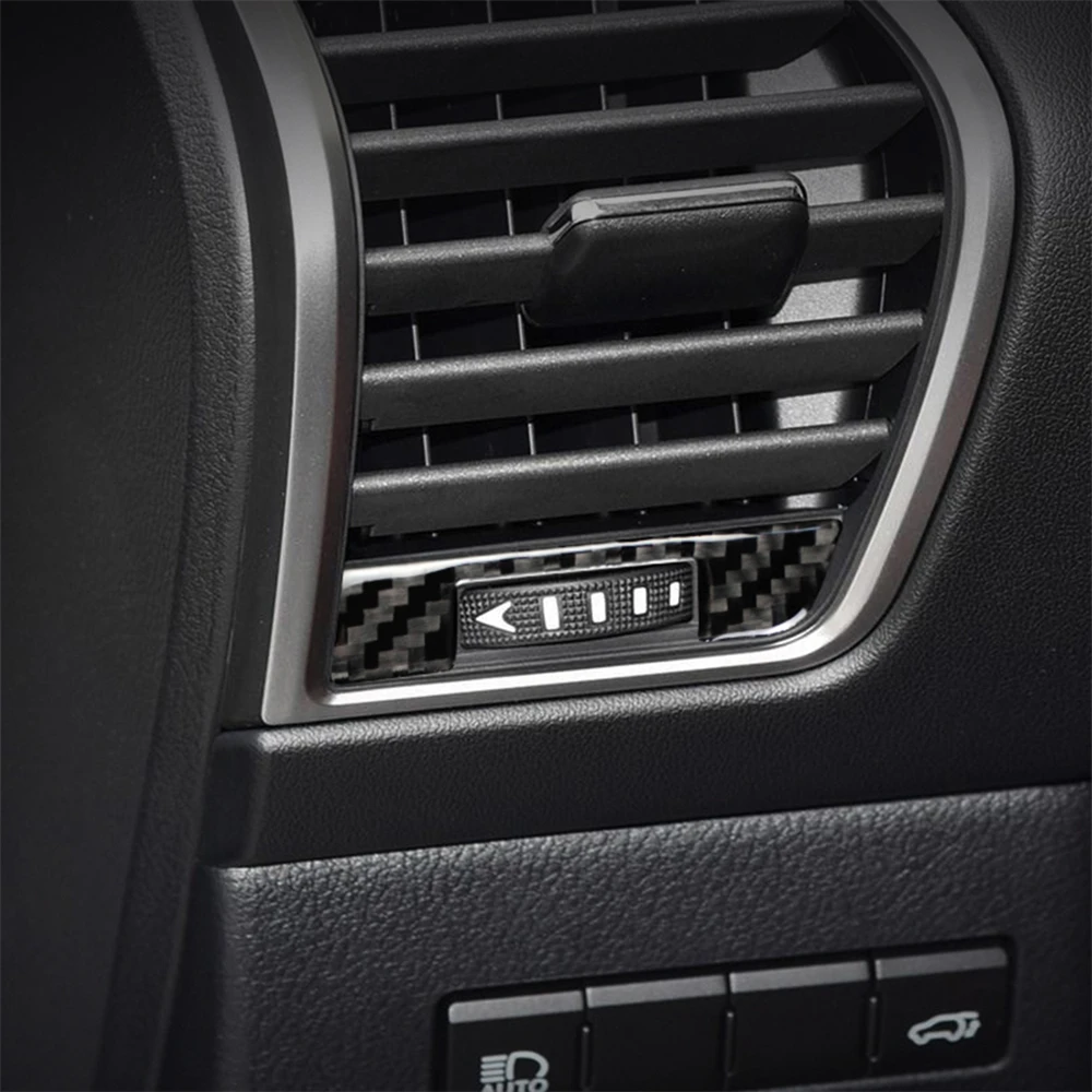 

Carbon Fiber Interior Decoration Left/Right Air Vent Outlet Trim Cover Stickers for LEXUSNX 300H 200T Car Decal Accessories