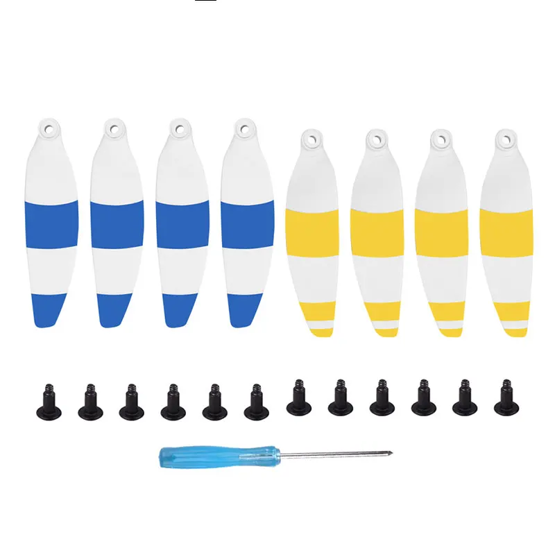 4 Blue 4 Yellow 4/8 шт. 4726F Quick Release Propeller лезвия складной низкая Шум пропеллеры для DJI Mavic мини дрона с дистанционным управлением Цвет замена аксессуар - Цвет: 4 Blue 4 Yellow