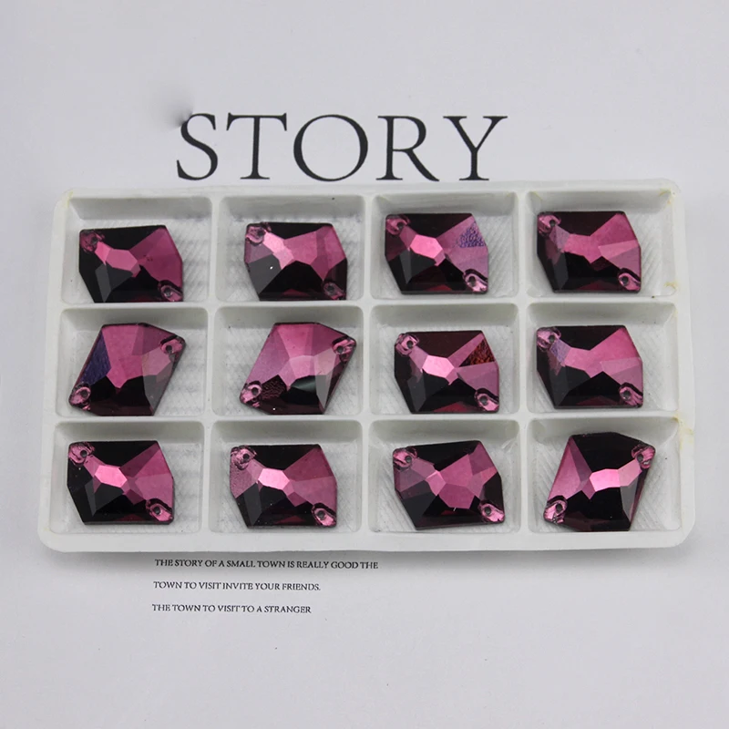 dark amethyst Все размеры, все цвета, AB, пришитые стразы, стекло, кристалл, Космический пришитый камень, плоская задняя сторона, боты для свадебного платья, одежда - Цвет: dark amethyst