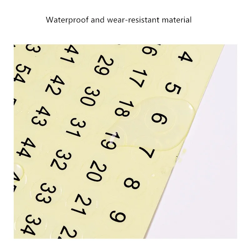 Наклейка с номером для ногтей лак цветной гель 1-60/ 61-120/121-180 маркировочная