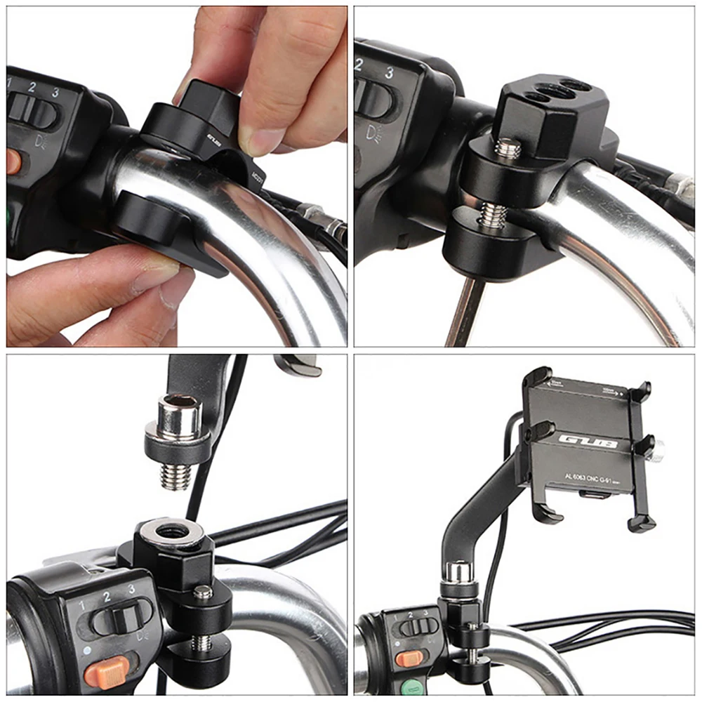 

GUB MBT Bike Rearview Mirror Extension Bracket Aluminium Alloy Electric Bicycle Bike Motorcycle Rearview Mirror Mount Stand Rack