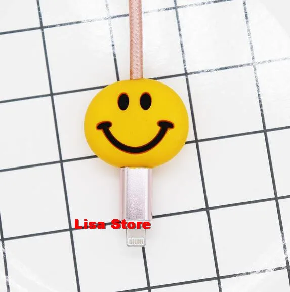 50 шт. зажимы для кабеля в виде персонажей мультфильмов USB телефон зарядное устройство защита данных крышка мини провода протектор кабель шнур телефон аксессуары для iPhone