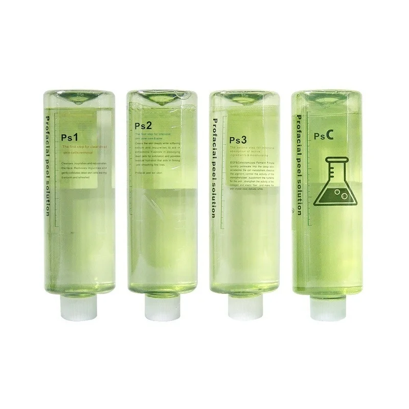 

2021 Aqua Peeling Solution PS1+PS2+PS3+PSC 4 Bottles 30Ml Per Bottle Facial Serum Hydra Dermabrasion For Normal Skin