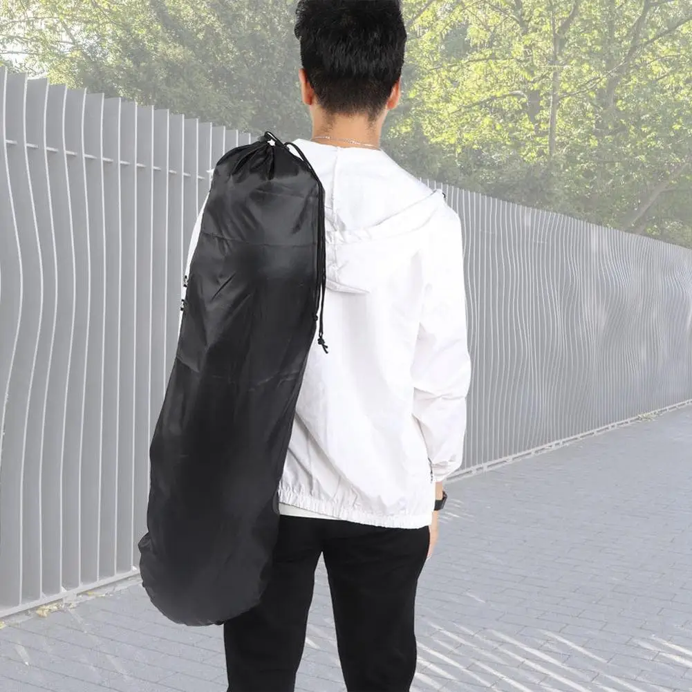 

2PCS Black Portable Skateboard Bag 31 Inch Wear Resistant Shoulder Bag Skateboarding Supplie Skateboard Oxford Cloth Cover Bag