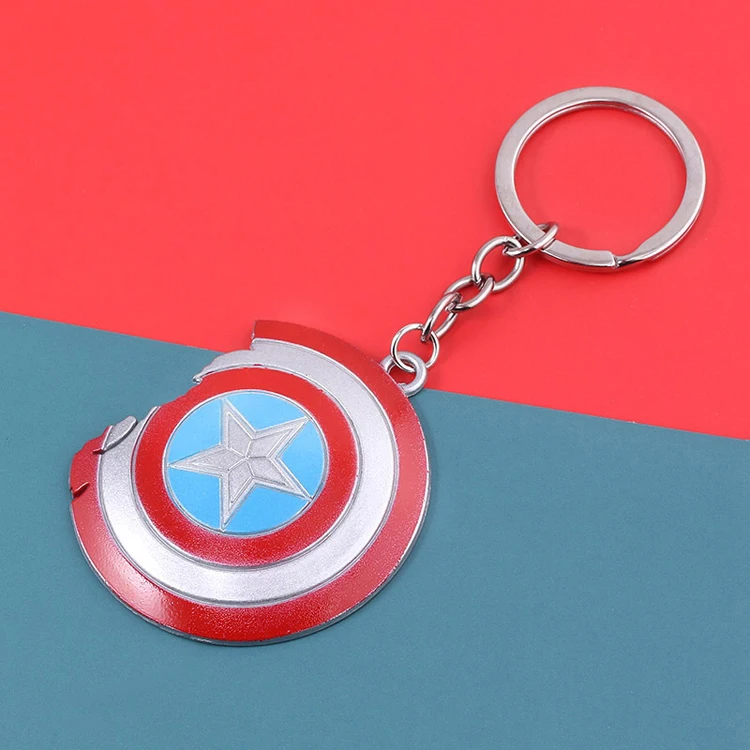 Брелок с героями Marvel Капитан Америка брелок Мстители Тор брелоки в виде молота брелок Халк Бесконечность рукавица Железный человек металлический брелок