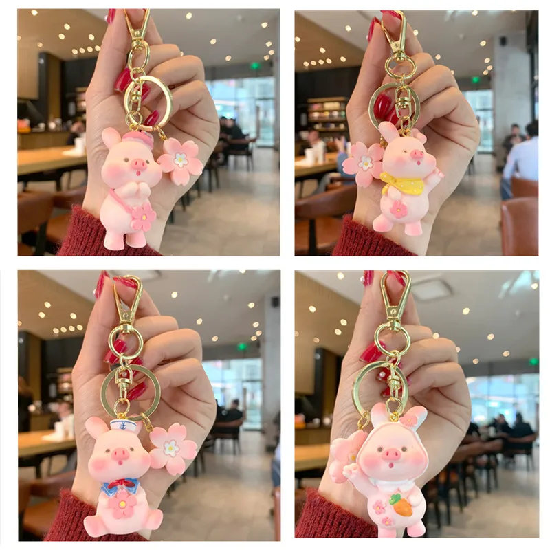 

Cartoon Resin Piglet Key Chain, Cute Instagram Lady Bag Pendant, Key Chain, Lovers Gift Wholesale