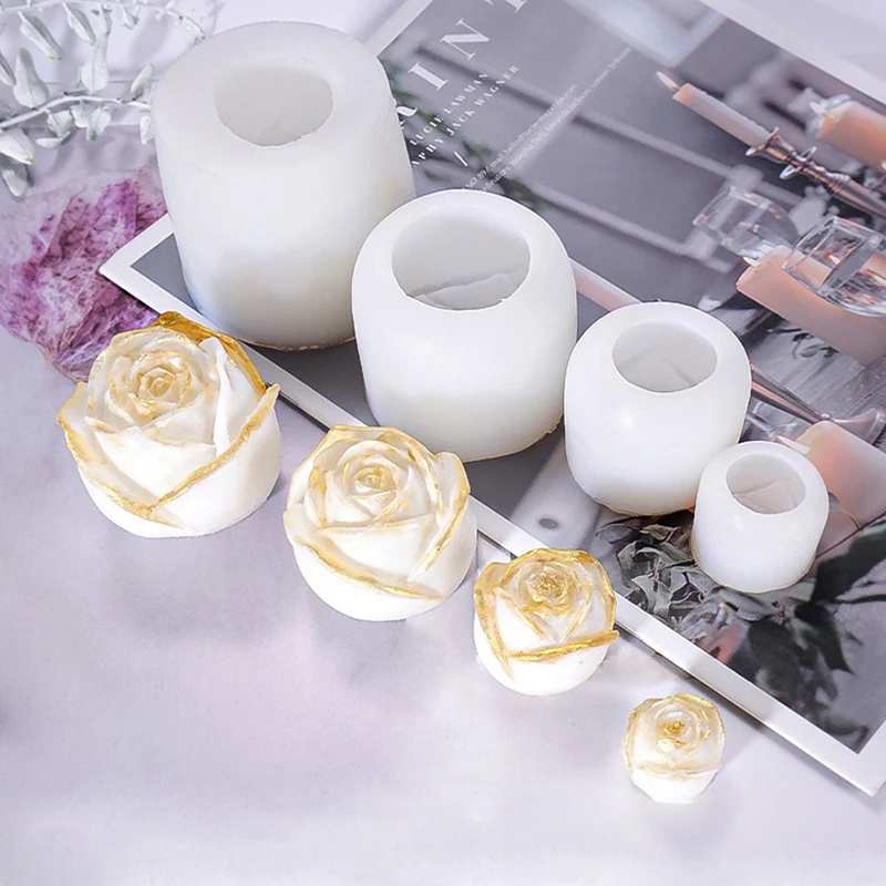 

1 шт. 3D цветок Форма силиконовые формы DIY Эпоксидной смолы розы Craft ювелирных изделий торт сахарные украшения инструменты