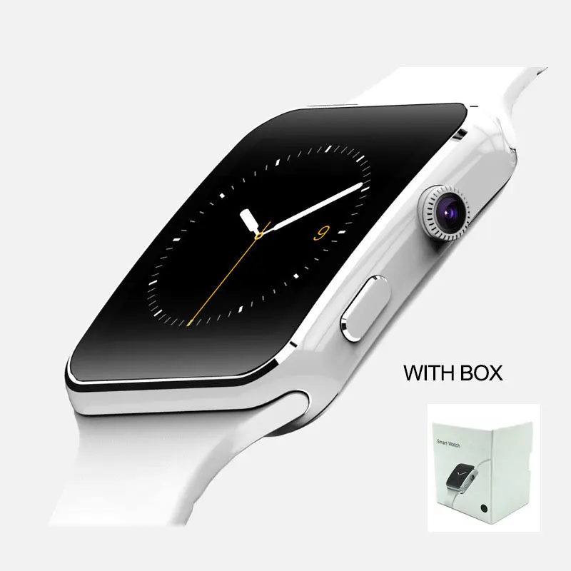 White-Box Bluetooth Смарт часы для мужчин и женщин часы с камерой сенсорный экран Поддержка SIM TF карта Bluetooth Smartwatch для IOS Android - Цвет: White-Box