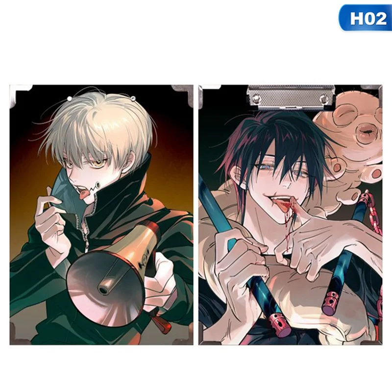 

1pc Anime jujutsu kaisen Creative Folder Student Papers WordPad Multifunction Wood Folder A4 Writing Board Folder