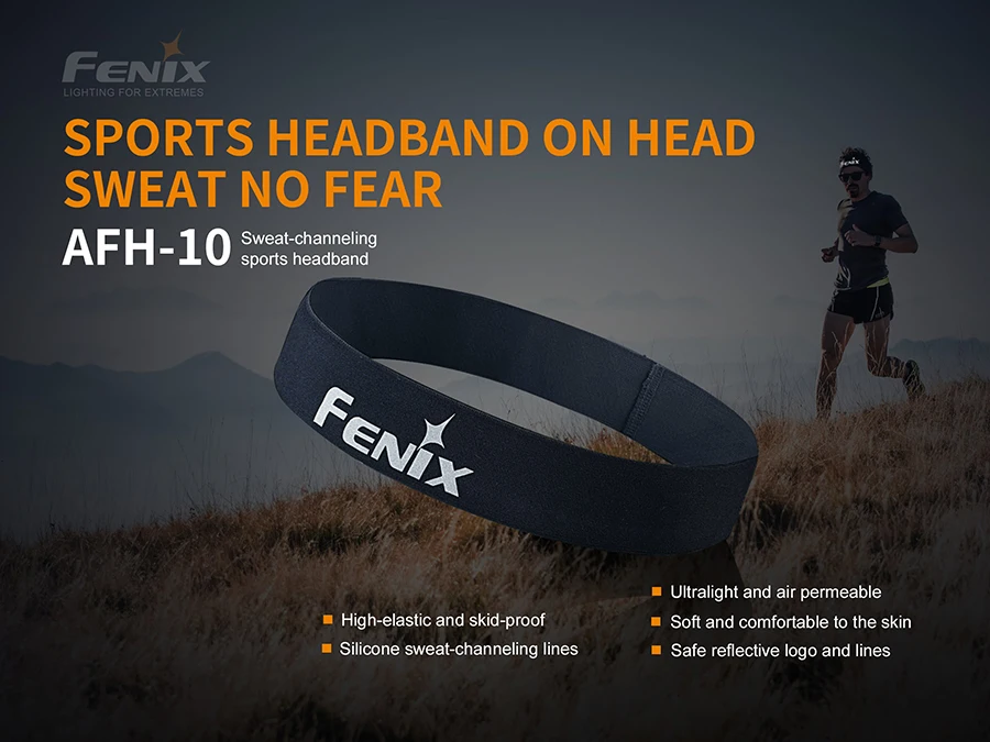 Новинка Fenix AFH-10 высокоэластичная быстросохнущая Спортивная Светоотражающая повязка с логотипом для ночного бега