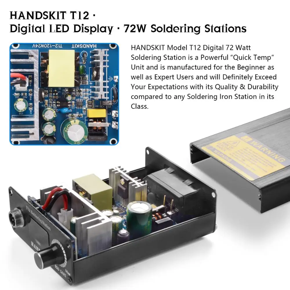 

T12 Soldering Station STM32 2.1S 5Pin OLED 1.3 Display Adjustable Temperature Digital Electronic With Soldering Tips Welding