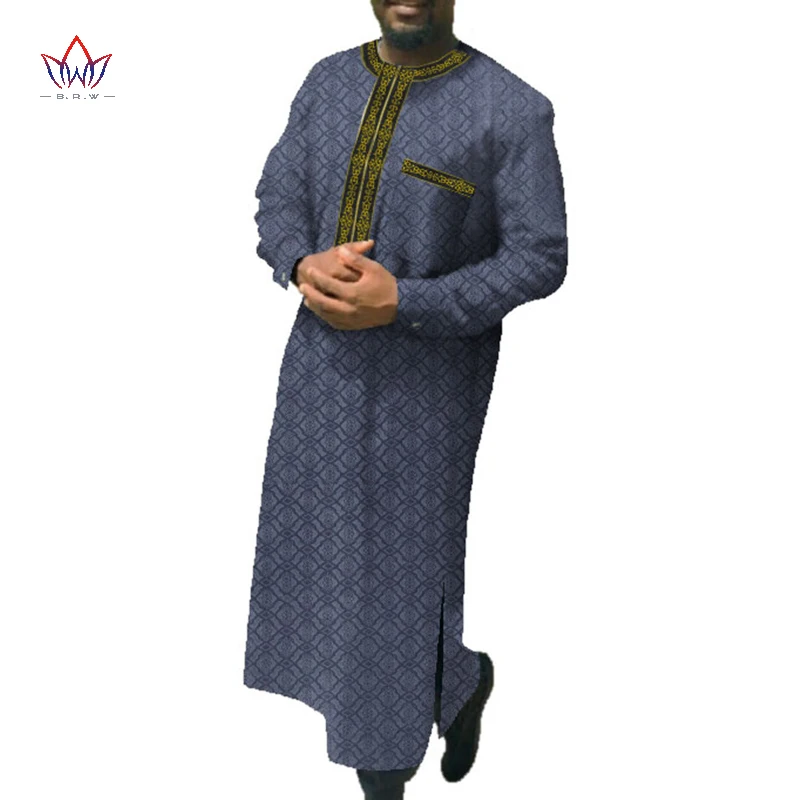 

Customize Muslim Fashion Men's Jubba Thobe Tailor Made Men's Single Breasted Loose Casual Style Jubba Thobe WYN70