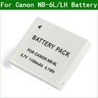 LANFULANG NB-6L6LH NB 6L 6LH, Сменные Аккумуляторы большой емкости для Canon PowerShot SX710 SX700 SX540 SX530 HS