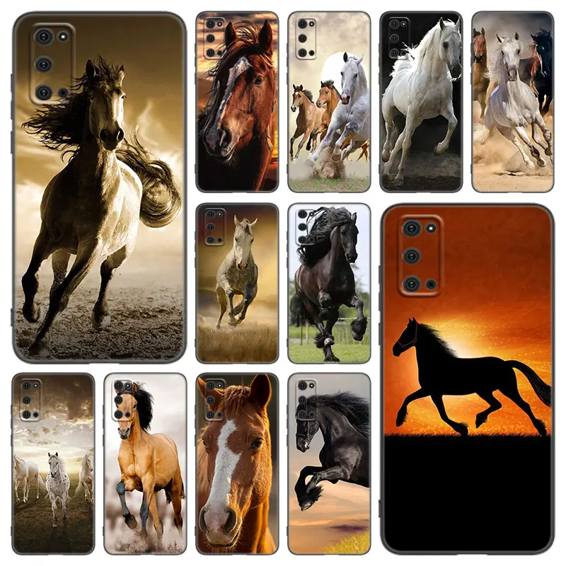 Чехол для телефона Running Horse с животными Samsung Galaxy S22 Pro S21 S20 Ultra FE S10 Lite S9 S8 Plus S10E 5G