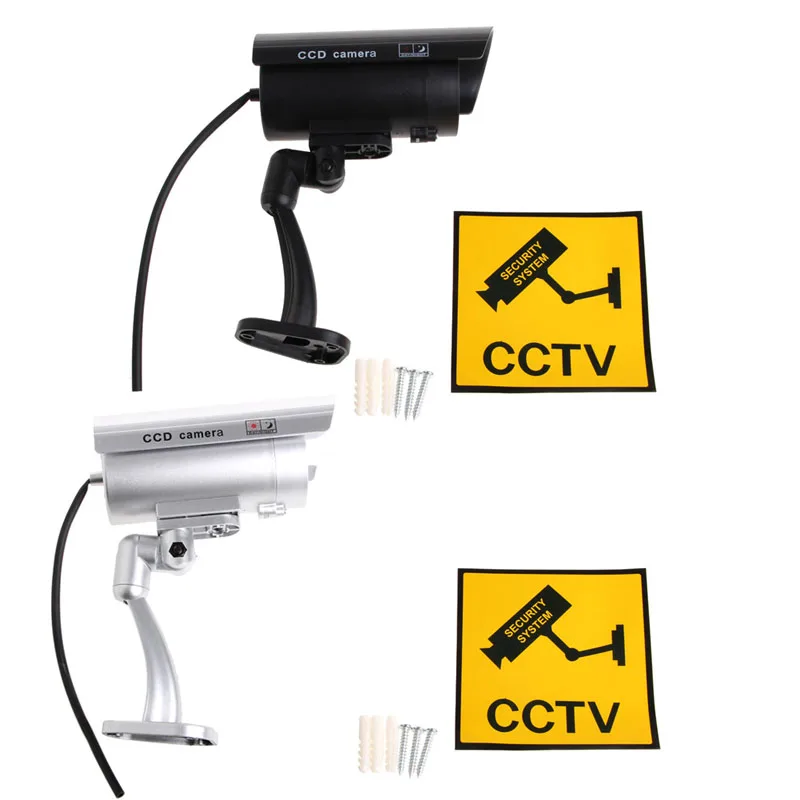 

Brand New and High Quality Outdoor Indoor Fake Surveillance Security Dummy Camera Night CCTV With LED Light
