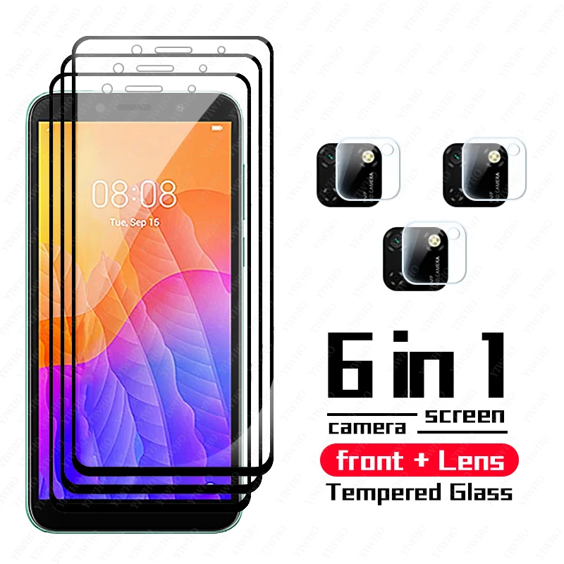 

Защитное стекло для Huawei Y5P, Y6P, Y7P, Y8P, закаленное стекло, защита для экрана Huawei Hawei Y 5p, 6p, 7p, 8p, пленка для объектива камеры
