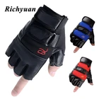 Перчатки мотоциклетные противоскользящие, дышащие, с открытыми пальцами